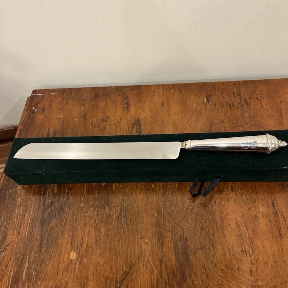 Towle‎ Copenhagen Silver Plate Bridal Wedding Cake Knife Boxed